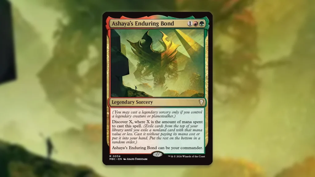Ashaya’s Enduring Bond: Il Nuovo Commander Sorcery e la Sua Potenza Infinita