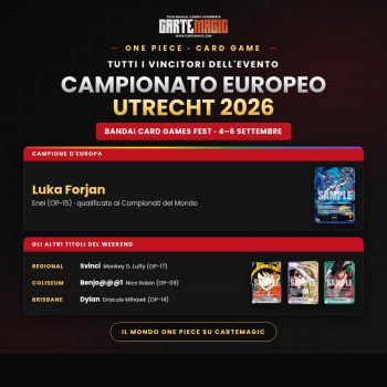 Campionato europeo One Piece: i vincitori di Utrecht 2026