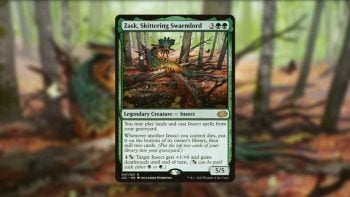 MTG Zask, Skittering Swarmlord: il leggendario insetto che domina sacrificando insetti all’infinito